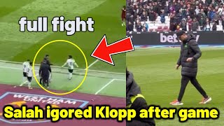 Mo Salah ignored Jurgen Klopp after match