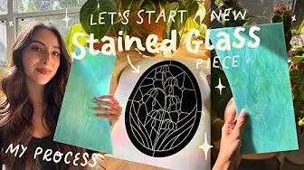 how i start a new stained glass piece ✷ my process