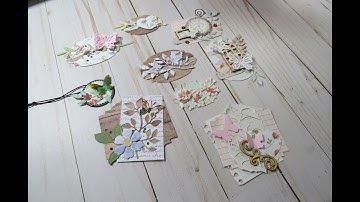 Making Embellishments from all the Punches and Die Cuts -  Scraps to Embellishments