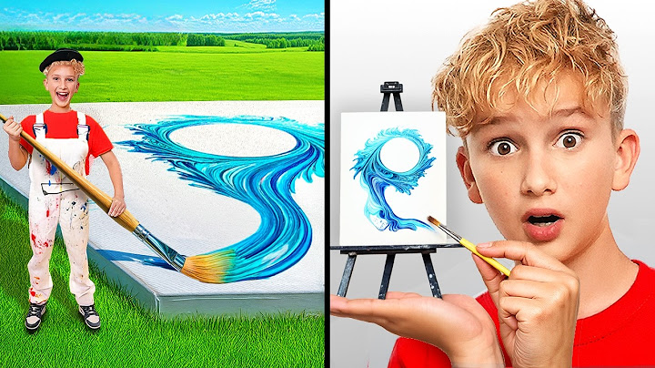 Painting GIANT vs TINY Art Challenge!