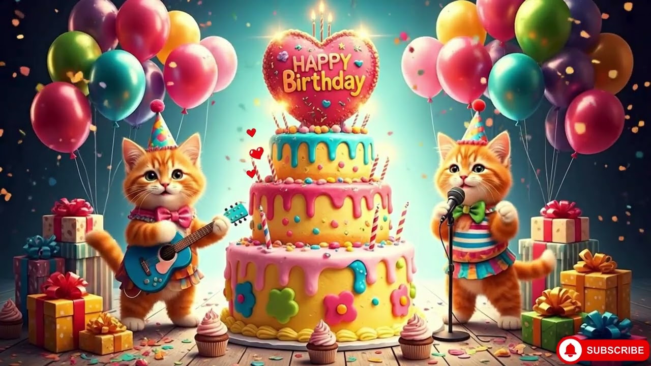 🎂 Happy Birthday Song 2025 🎶 Cute Cats Dancing & Singing in 4K 🎉