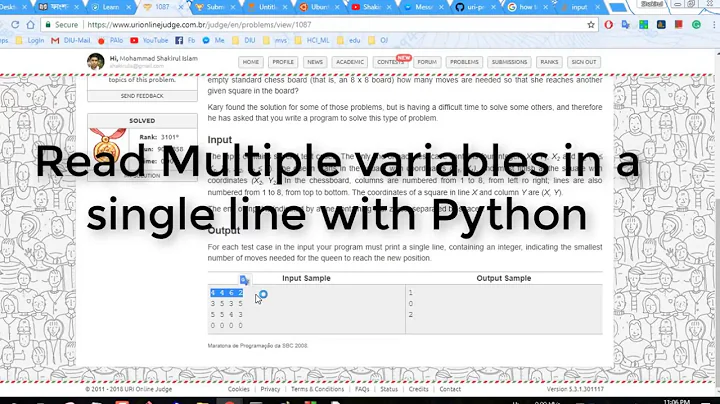 Read multiple variables in a single line in Python