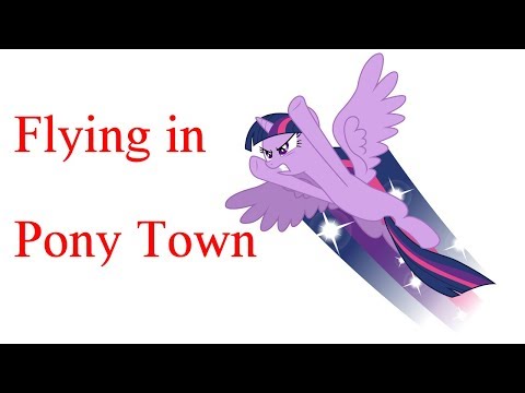 Flying in Pony Town