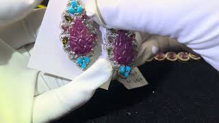 Ruby and Diamond Silver Statement Jewelry Part 1