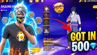 Got SASUKE Bundle in Only 500 Diamonds?! 😱 1 Spin Trick Free Fire || New Ring Event Free Fire  screenshot 4