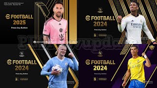 PES 2021 Menu CONCEPT eFootball 2025 Black Gold by PESNewupdate
