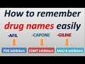 How to remember drug names easily