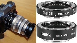 Tuburi de extensie macro Meike MK-F-AF3 cu Auto focus pentru FujiFilm X