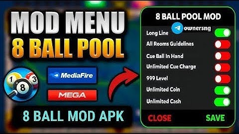 8 Ball Pool Mod Menu for iOS & Android | Aimbot / Antena / Long Line 2025 ❤️