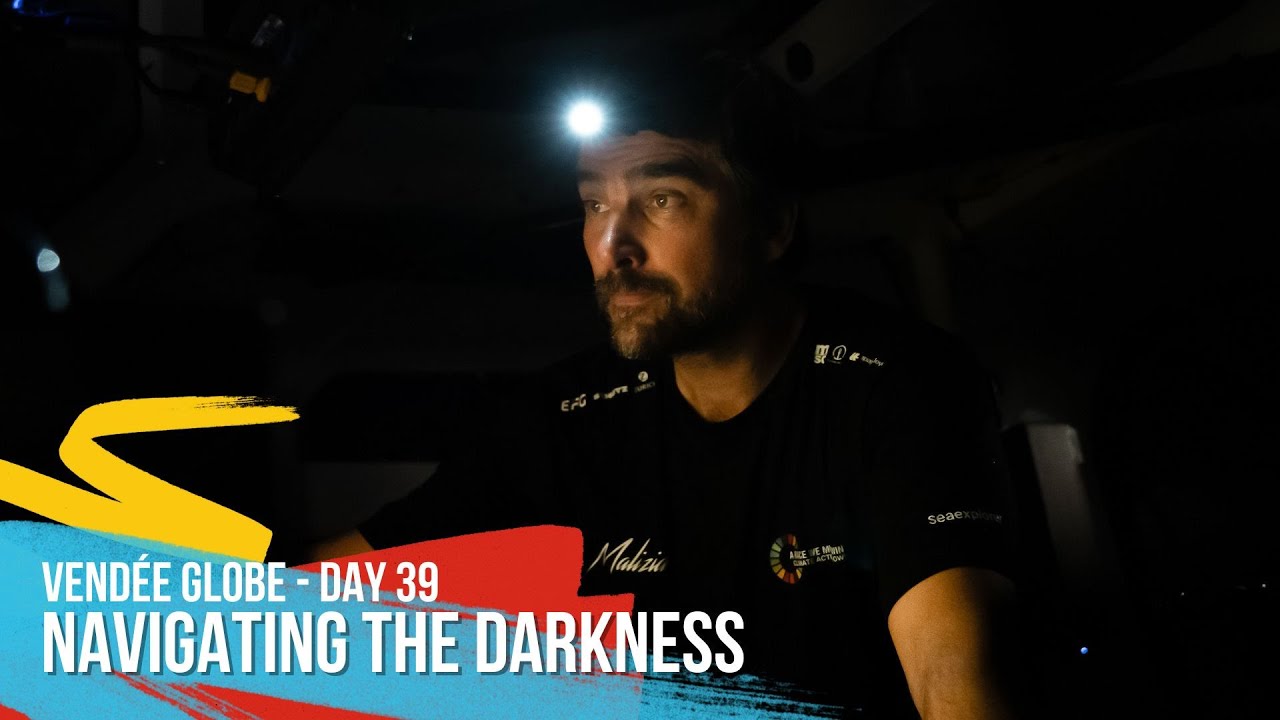 ⁣Navigating The Darkness - Day 39 - Vendée Globe