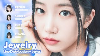 LE SSERAFIM - Jewelry (Line Distribution   Lyrics Karaoke) PATREON REQUESTED