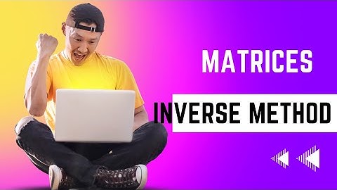 Matrices in Telugu || inverse method || inter maths class 11