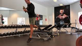 RFE rotational split squat jumps