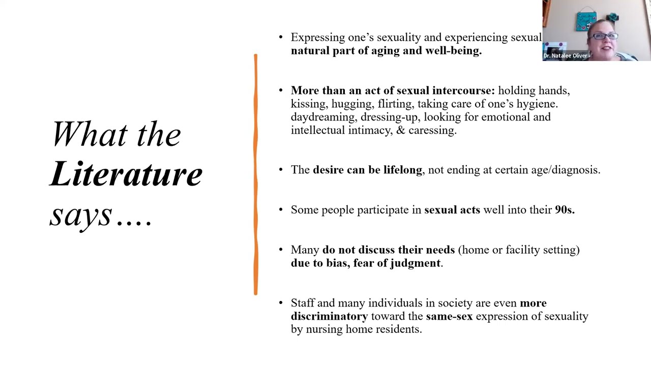 Aging and Sexual Expression with Dr. Natalee Oliver, DSW May 18, 23 at 12 pm