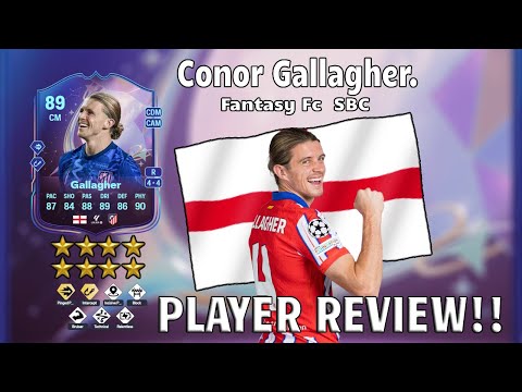 スポーツ選手 PANINI CONOR GALLAGHER 060/101 Conor Gallagher Fantasy FC EA FC 25 - 90 - Rating and Price