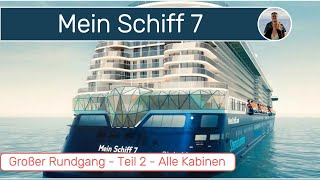 So wohnt man auf einem Kreuzfahrtschiff  Mein Schiff 7  Alle Kabinen und Suiten #meinschiff