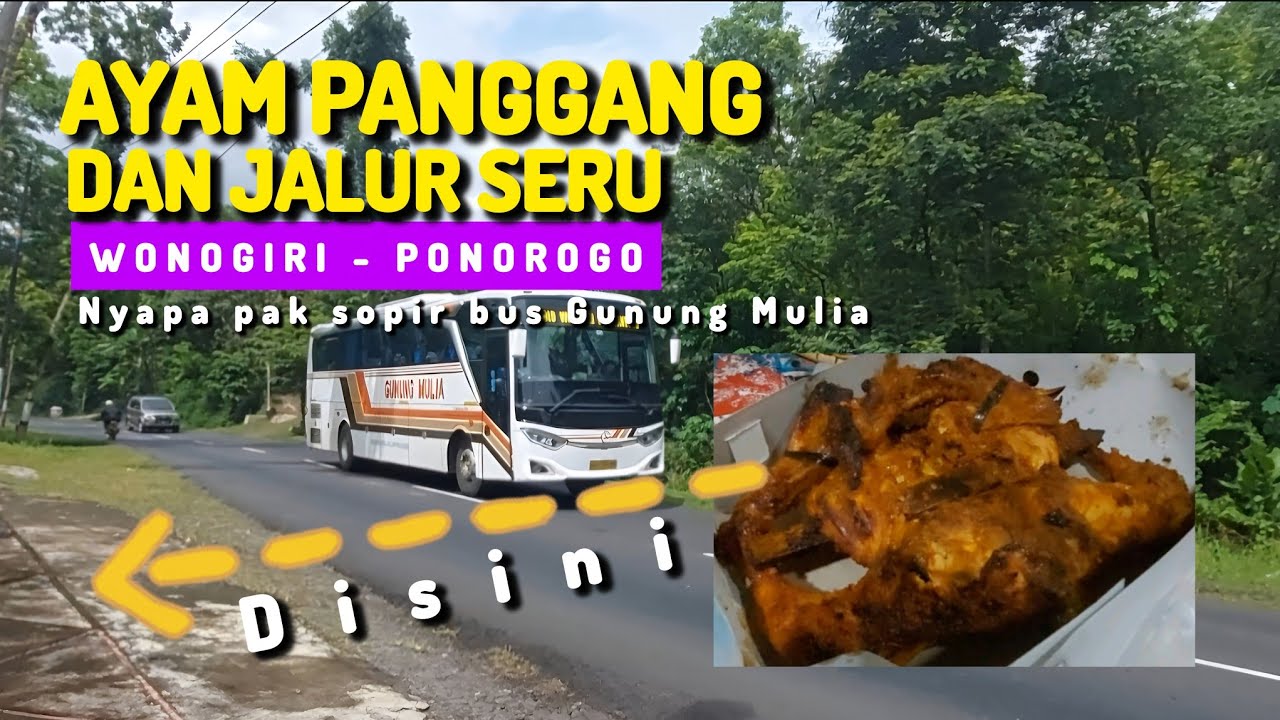 Serunya jalur jalan Wonogiri Ponorogo di tikungan Ayam Panggang mbok Tiyem Sambi Jatisrono ‼️