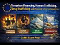 Terrorism Financing, Human Trafficking, Drug Trafficking and FinCrime Consequences | CAMS Exam Prep