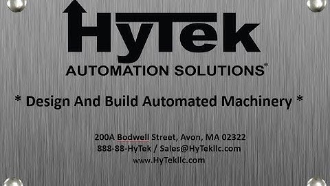 HyTek Liquid Filler Tutorial - Fill Piston Home Sensor