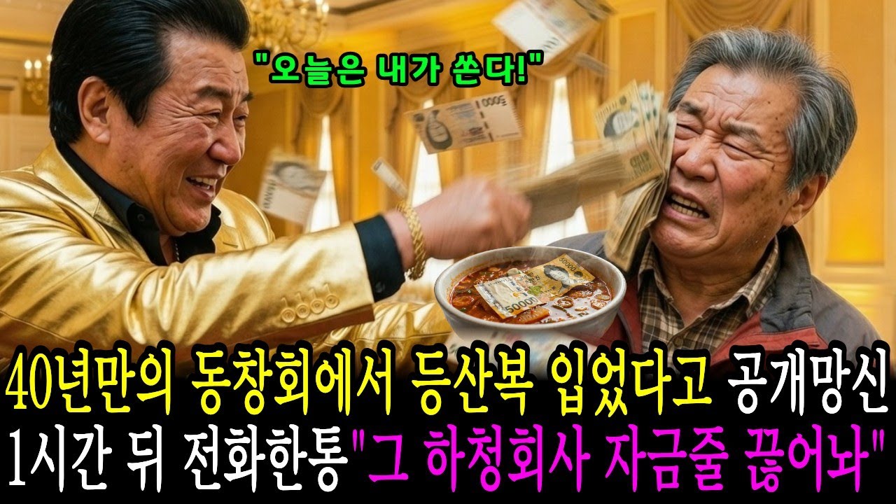 동창회에서 등산복 입고 당한 공개망신.. 1시간 뒤 호텔 임원들 뛰어나와 