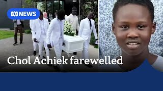 Melbourne stabbing victim Chol Achiek farewelled in emotional funeral | ABC NEWS