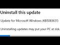 How To Uninstall KB5083631 Update On Windows 11