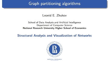 Network Analysis. Lecture 9. Graph partitioning algorithms