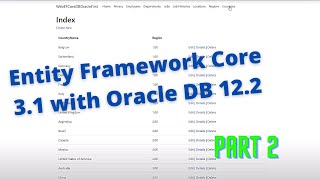 Entity Framework Core 3.1 with Oracle database 12.2 | Pagination and Column Filtering
