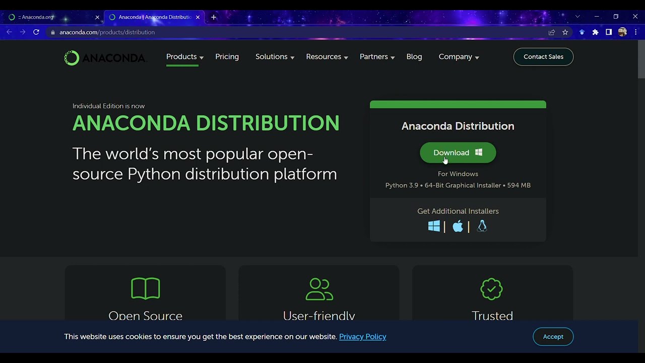 How to download anaconda and python - YouTube