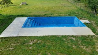 HomeMade Pool ConcretingAround #diy #pool #how