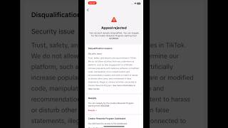 Tiktok Account Disqualified Due To Security Issue Tiktok Not Eligible For For You Feed
