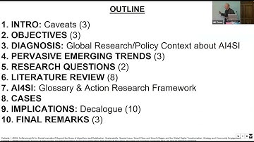 Keynote by Prof. Dr Igor Calzada: AI4SI Research/Policy Framework | AI4SI Summer School 2024