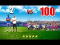 100 Kids vs 2 PRO Footballers In A Soccer Match!