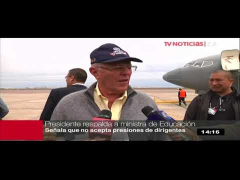 Presidente Kuczynski respalda