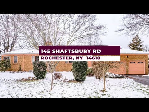 145 Shaftsbury Road, Rochester, NY home video tour