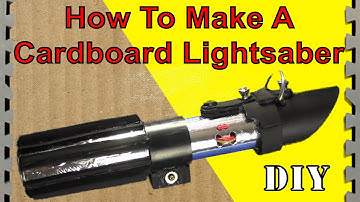 How to Make a Cardboard Lightsaber (VADER DIY!)