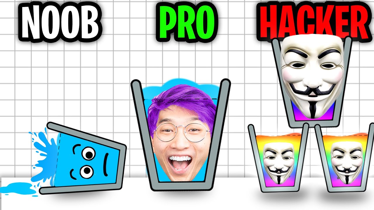 Can We Go NOOB vs PRO vs HACKER In HAPPY GLASS!? (MAX LEVEL!)