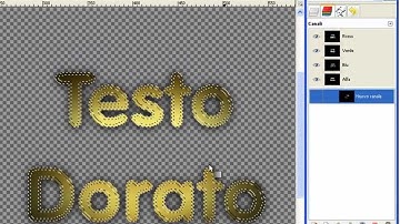GIMP [ITA] - Effetto testo dorato