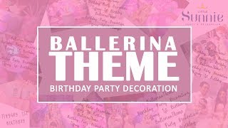 Ballerinatheme Birthday Party Decoration Tiffany 1St Birthday