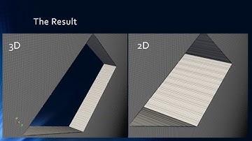 3D to 2D OpenFOAM Mesh