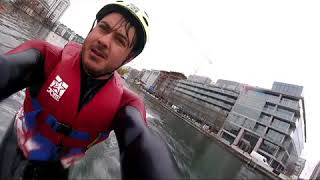 Wakeboarding at  Grand Canal Dock - Dublin