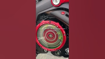 Ducabike clear clutch cover in action