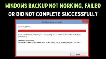 How to Fix Windows Backup Not Working, Failed Or Did Not Complete Successfully on Windows 11