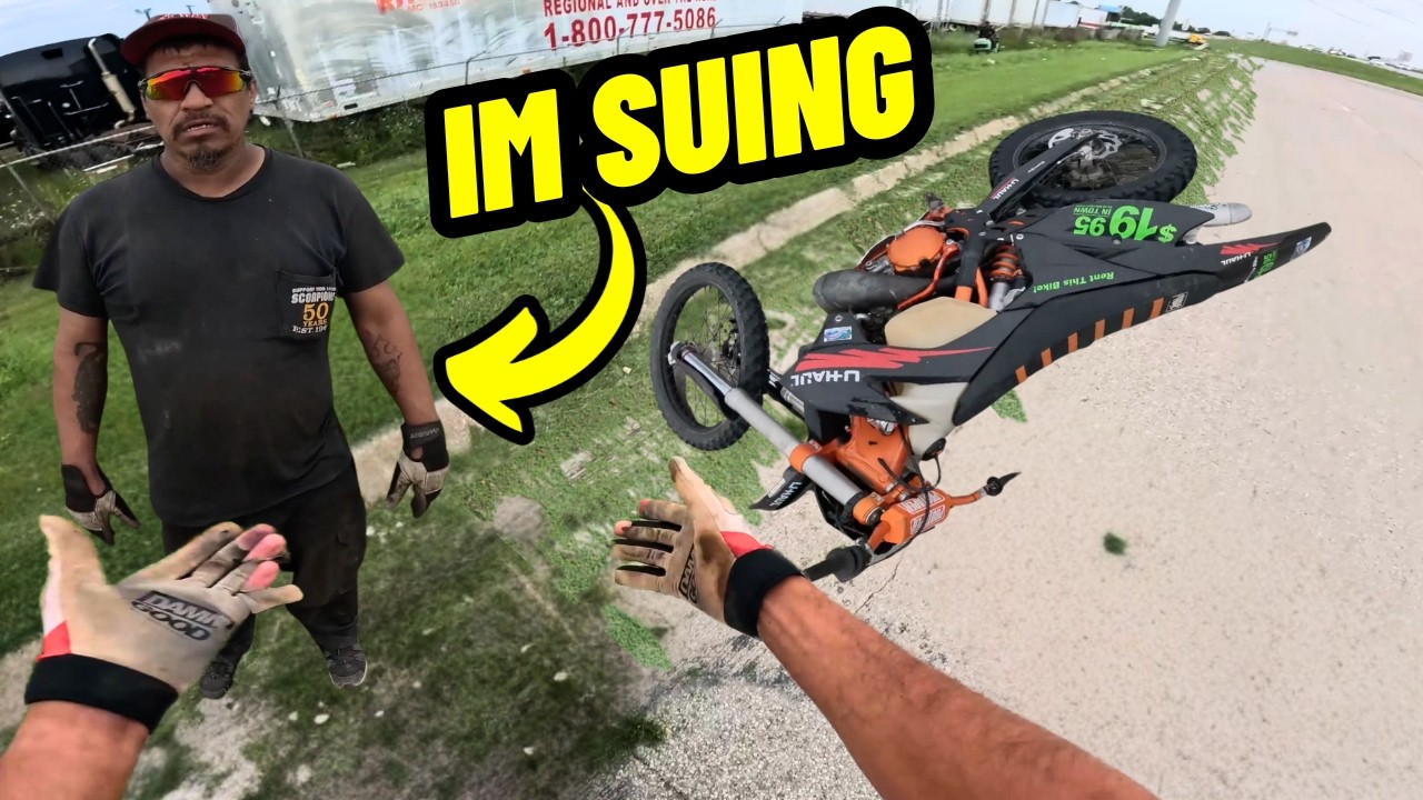 He Made Me Crash My Motorcycle … I’m Suing!!