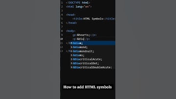 How to add symbols in HTML #html #css