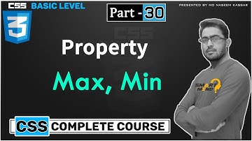 What is max height min height max width min width in css for beginners #30