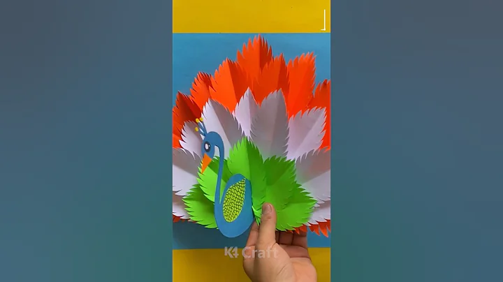 Tricolor Paper Peacock 🦚🇮🇳 #shorts #viral #trending #youtubeshorts