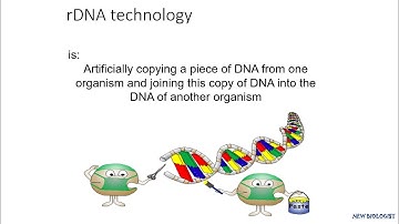Lecture series on r-DNA technology | Genetic engineering