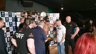 Carl Hobley Vs Mickey Parker Bkb 25 Weigh Inface Off For Welsh Cruiserweight Title