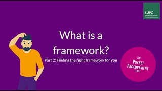 What is a Framework? Part 2: Finding the right framework for you